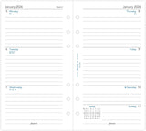 Filofax Personal week on two pages English lined 2026 diary