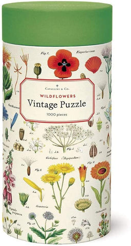 Cavallini Papers & Co. Wild Flowers 1,000 Piece Puzzle