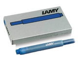 LAMY safari Matte Black Medium Nib Fountain Pen - 4 x T10 Blue Ink and 4 x T10 Black Ink