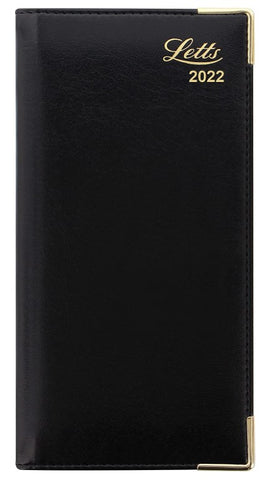 Letts 2022 Lexicon Diary Week to View with Appointments - English - Black