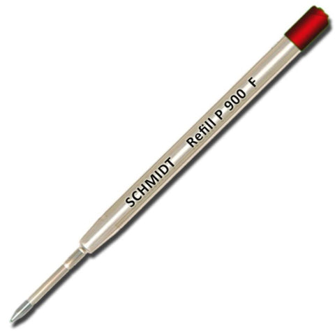 Schmidt P900 Ballpoint Refill - Red - Fine, 3 Pack