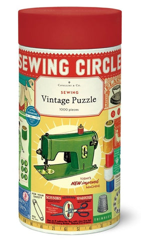 Cavallini & Co 1,000 Piece Puzzle - Sewing