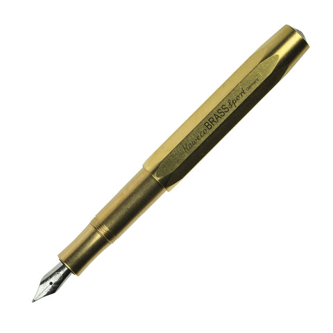 Kaweco Sport Fountain Pen, Brass, Medium Nib