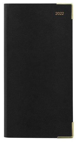 Letts 2022 Classic Slim Week to View with Planners (English) - Black