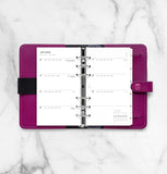 Filofax Minimal Week to View Diary Refill Pack - Personal Size - 2022 (Multilanguage)