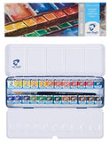 Van Gogh Water Colour Metal Case Set with 24 Colours in Half Pans