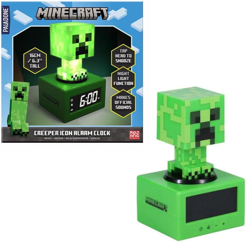 Paladone - Officially Licensed Minecraft Creeper Alarm Clock