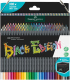 Faber Castell - Black Edition Colour Pencils - Cardboard Wallet of 100