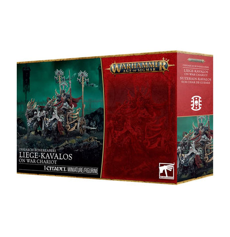 Games Workshop - Warhammer Age of Sigmar - Ossiarch Bonereapers: Liege-Kavalos on War Chariot