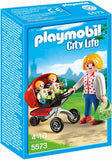 Playmobil - City Life - Mother with Twin Stroller