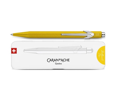 Caran D'Ache - 849 Ballpoint Pen - Metal Yellow