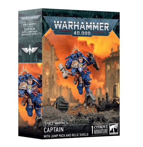 Games Workshop - Warhammer 40,000 - Space Marines: Captain with Jump Pack and Relic Shield