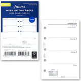Filofax Mini week on two pages English 2026 diary