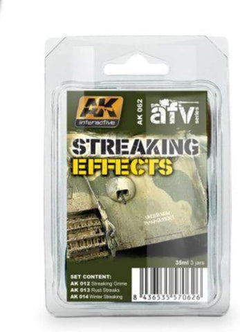 AKI Streaking Effects Enamel Paint Set 12, 13, 14