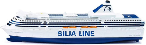 SIKU 1729 Silja Symphony Ferry – 1:1000 Scale Die-Cast Model Ship – Blue/White