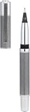 Yookers Metis Refillable Fibre Pen in Satin Chrome Black Grid - 1.0mm Tip