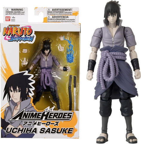 Bandai - Anime Heroes - Naruto - Uchiha Sasuke Action Figure