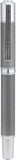 Yookers Metis Refillable Fibre Pen in Satin Chrome Black Grid - 1.0mm Tip