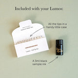 Tom's Studio Lumos Refillable Fine Liner & Brush Pen - Mini Single Tip - Sage
