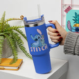 Paladone - Stitch Blue Insulated Cup and Straw - 900ml