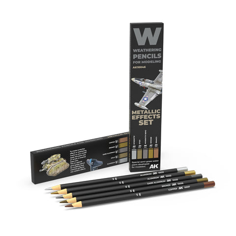 AK Interactive - Pencils Set - Metallic Effects