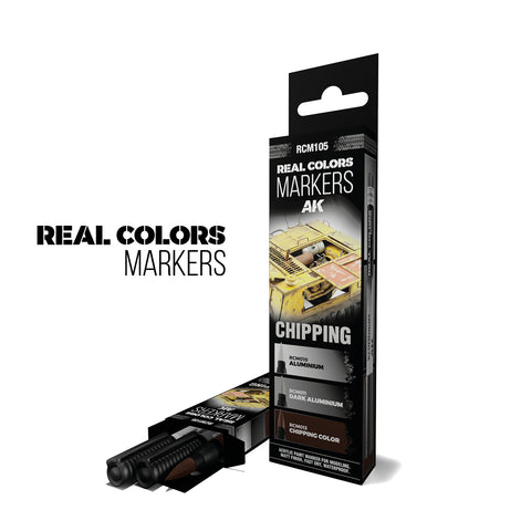 AK Interactive - Chipping - Real Colors Markers Set