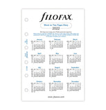 Filofax Week to View Diary Refill Pack - Pocket Size - 2022 (English)
