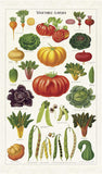 Cavallini - Vegetable Garden - Tea Towel