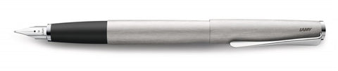 LAMY 066 studio Fountain Pen, Brushed Stainless Steel - Extra-Fine Nib