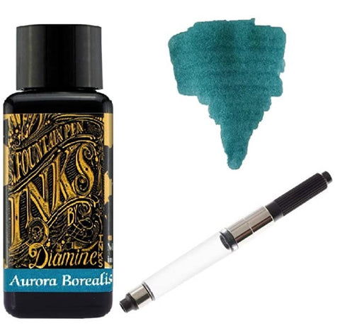 Diamine - 30ml Fountain Pen Ink Schmidt K5 Standard International Converter - Aurora Borealis