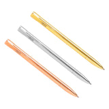 kikki.K - Metal Twist Ballpoint Pens - Essential 3 Pack Gift Box - Rose Gold, Silver and Gold