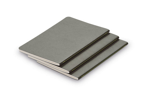 LAMY -  Paper Notebooks Silver Grey Size A5 - Pack of 3 Booklets