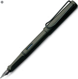 LAMY safari Matte Black Medium Nib Fountain Pen - with Z28 Converter and 1 x T10 Black Ink Pack