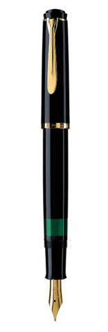 Pelikan Elegance Sovereign M200 Deluxe Fountain Pen - Fine Nib - Black