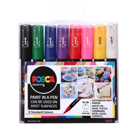 POSCA Paint Markers - PC-1MR Assorted Starter 8 Pack