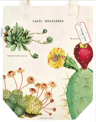 Cavallini & Co Tote Bag - Cacti and Succulents