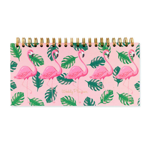 Go Stationery Flamingo Weekly Desk Planner