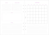 Filofax Confetti Illustrated Diary Refill Pack - A5 Size - 2022 (Multilanguage)
