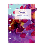 Filofax Floral Illustrated Diary Refill Pack - Pocket Size - 2022 (Multilanguage)