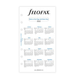 Filofax Classic Notes Week to View Diary Refill - Personal Size - 2022 (Multilanguage)