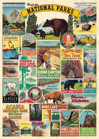 Cavallini - National Parks - Wrapping Paper / Poster