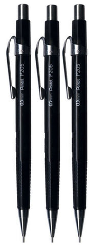 Pentel - P200 Mechanical Pencil P205-A - 0.5mm - Set of 3 - Black