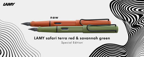 LAMY safari 40th Anniversary Pen Set - Savannah and Terra - 2 x Fountain Pen, Fine Nib