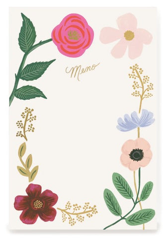 Rifle Paper Co - Wildflowers Large Memo Notepad